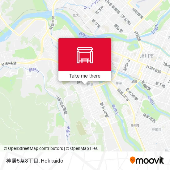 神居5条8丁目 map