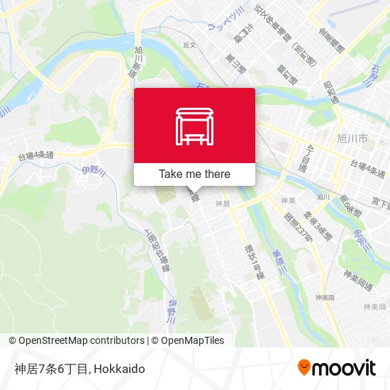 神居7条6丁目 map