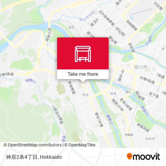 神居2条4丁目 map
