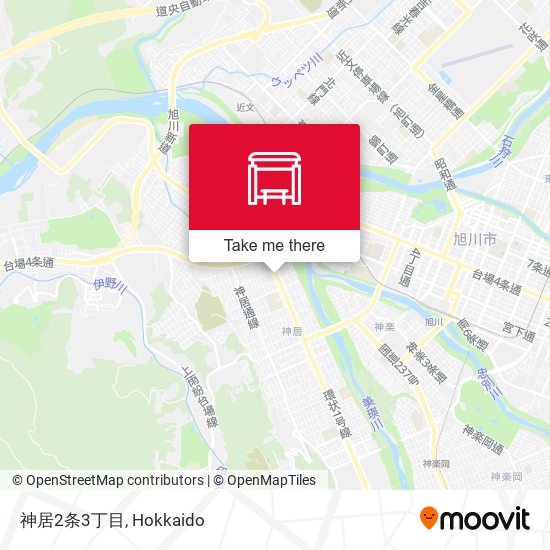 神居2条3丁目 map