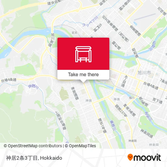 神居2条3丁目 map