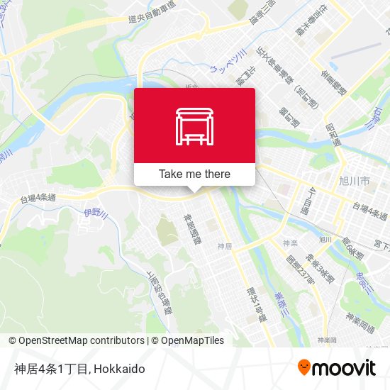 神居4条1丁目 map