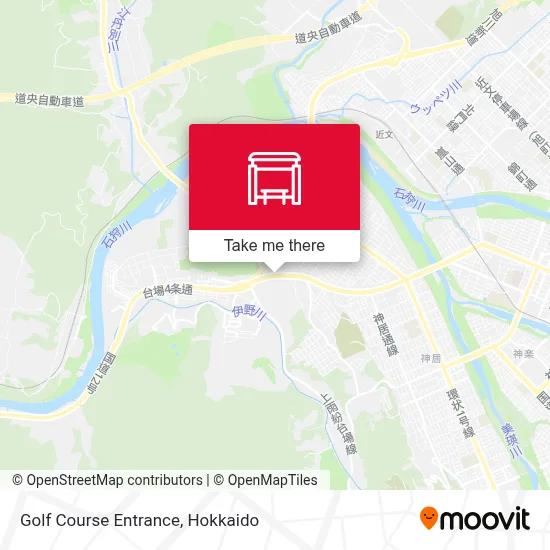 Golf Course Entrance map