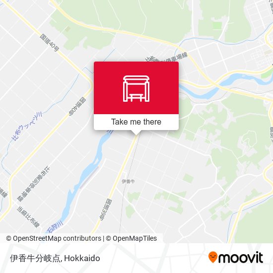 伊香牛分岐点 map