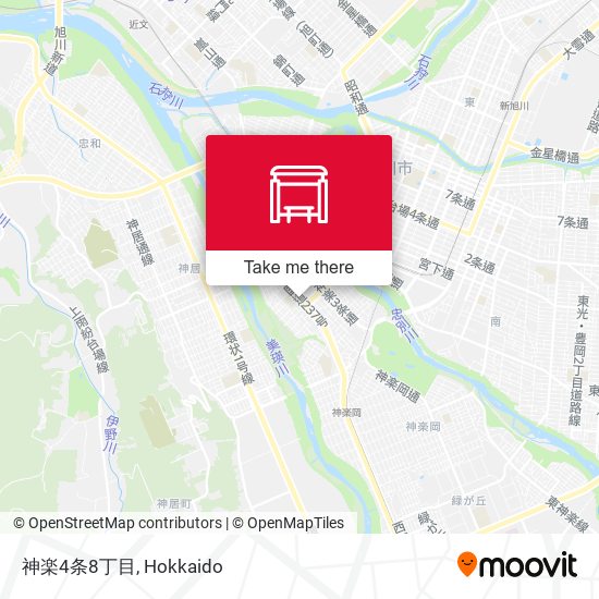 神楽4条8丁目 map