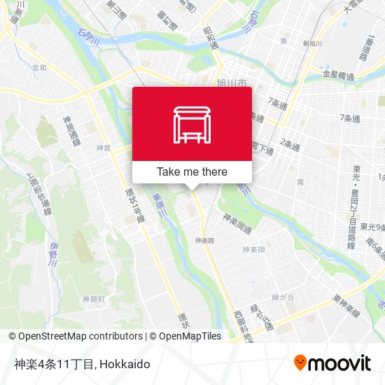 神楽4条11丁目 map