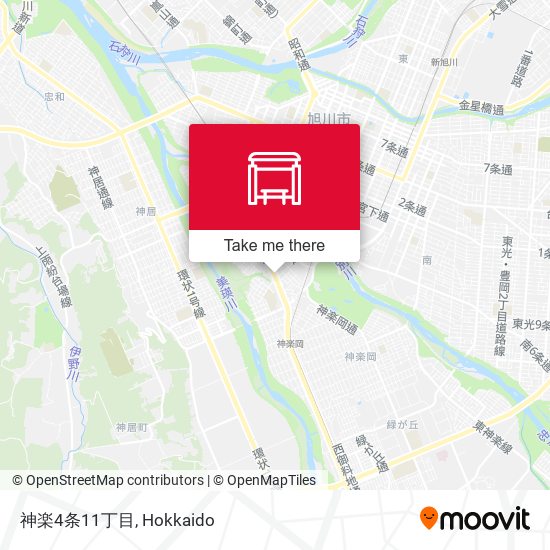 神楽4条11丁目 map
