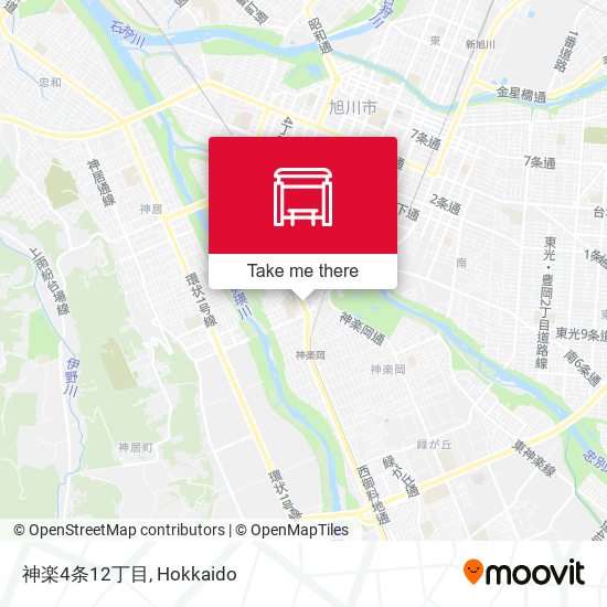 神楽4条12丁目 map