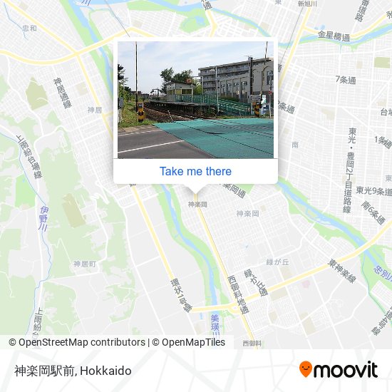神楽岡駅前 map