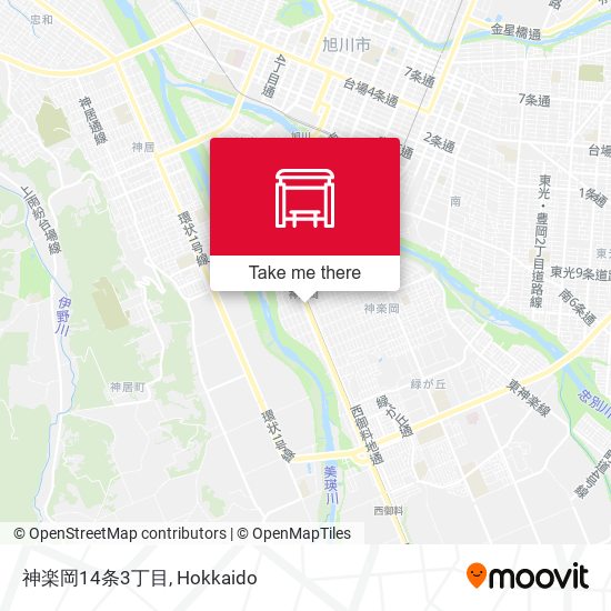 神楽岡14条3丁目 map