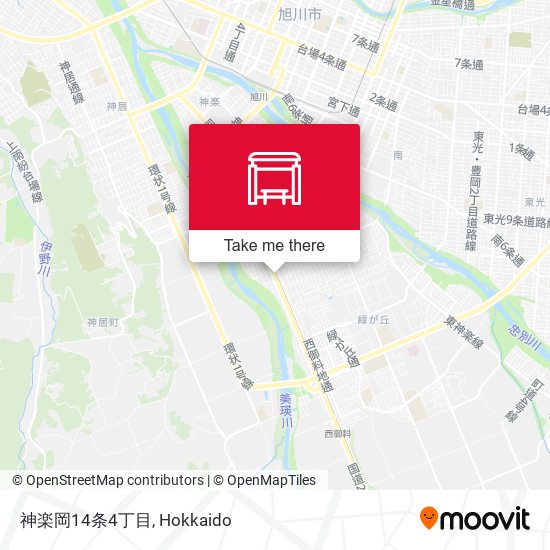神楽岡14条4丁目 map
