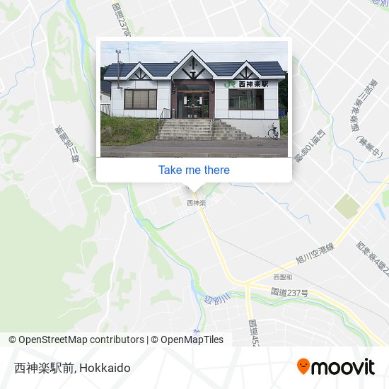 西神楽駅前 map
