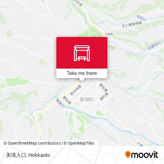 美瑛入口 map