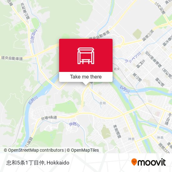 忠和5条1丁目仲 map