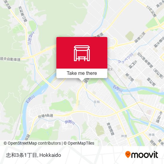 忠和3条1丁目 map