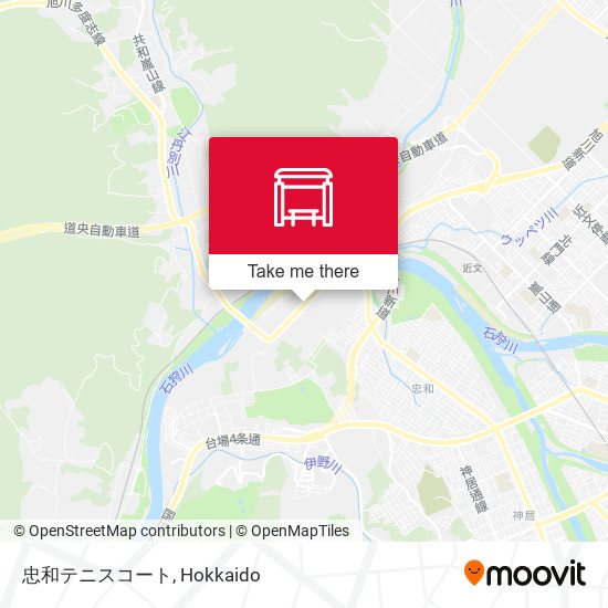 忠和テニスコート map