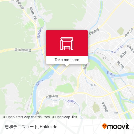 忠和テニスコート map