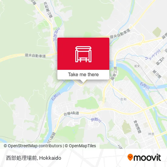 西部処理場前 map
