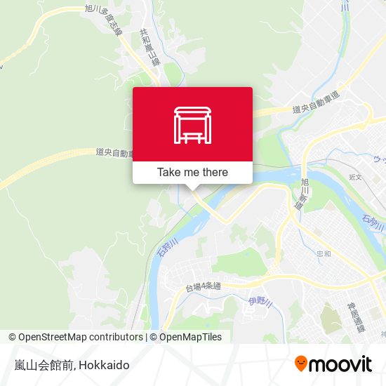嵐山会館前 map