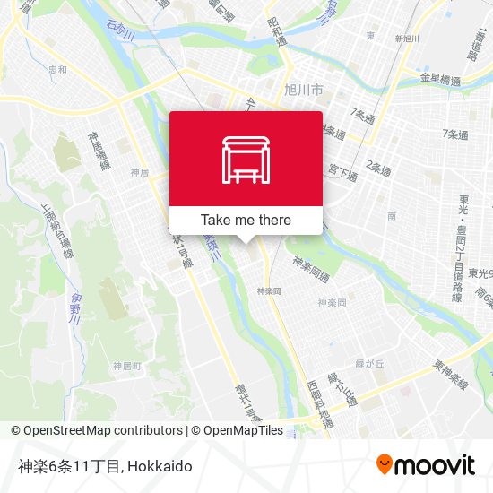 神楽6条11丁目 map