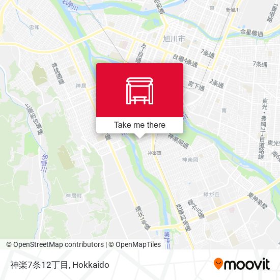 神楽7条12丁目 map
