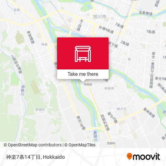 神楽7条14丁目 map