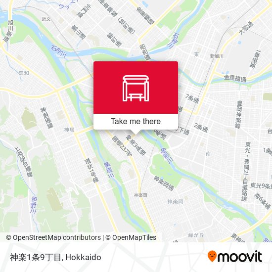 神楽1条9丁目 map