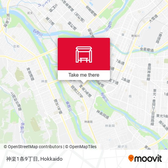 神楽1条9丁目 map