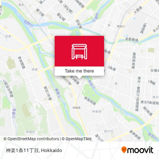 神楽1条11丁目 map