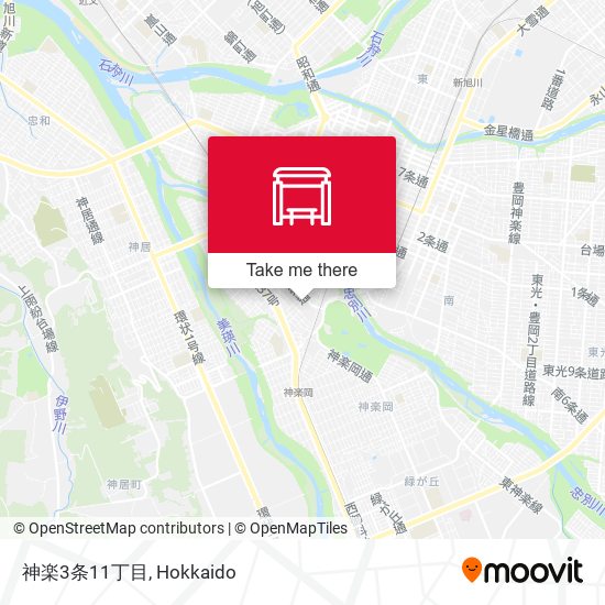 神楽3条11丁目 map