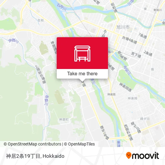 Kamai 2-jo 19-chome map