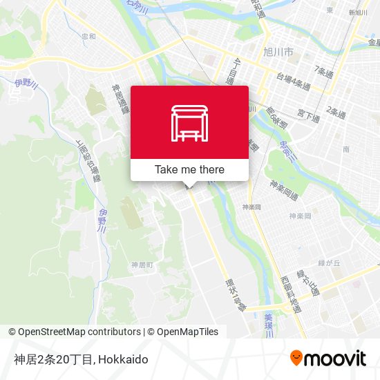 神居2条20丁目 map