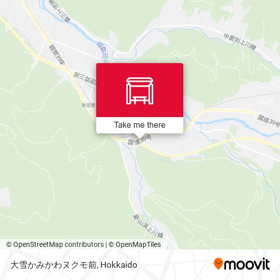 大雪かみかわヌクモ前 map