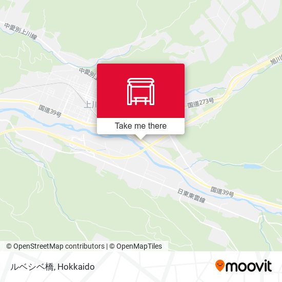 ルベシベ橋 map