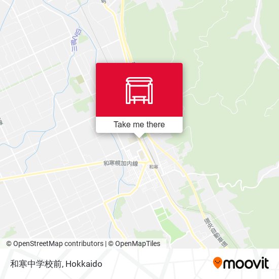 和寒中学校前 map