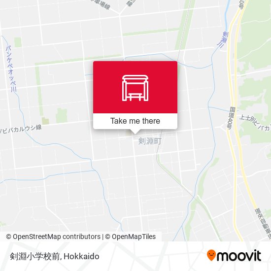 剣淵小学校前 map