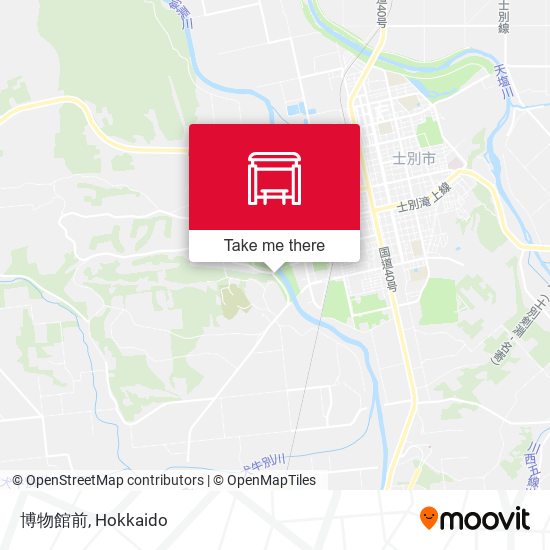 博物館前 map