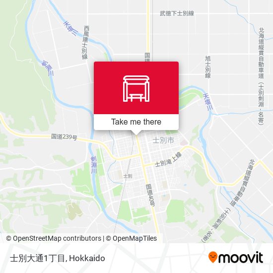 士別大通1丁目 map