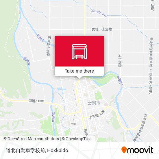 道北自動車学校前 map