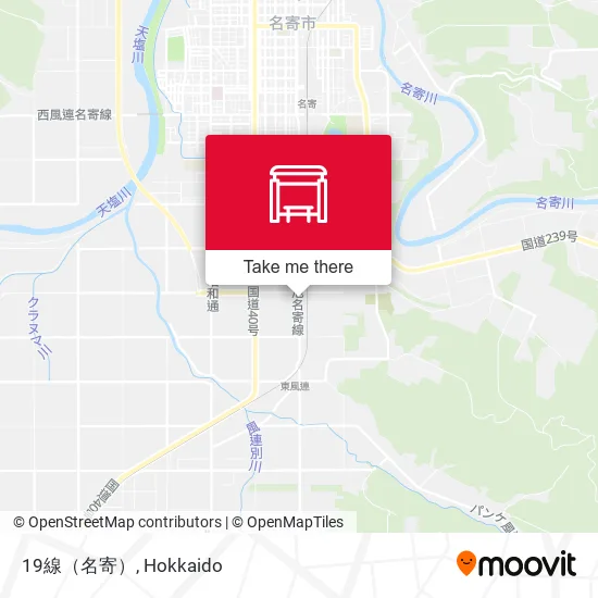 19線（名寄） map