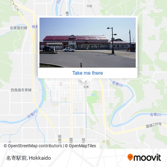 名寄駅前 map