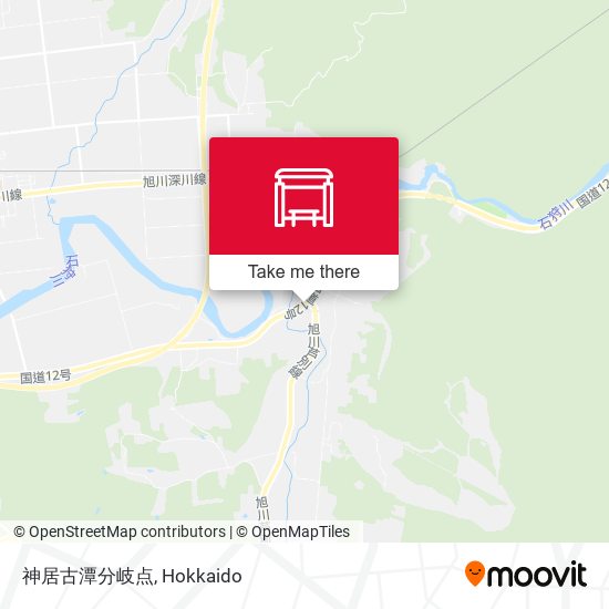 神居古潭分岐点 map