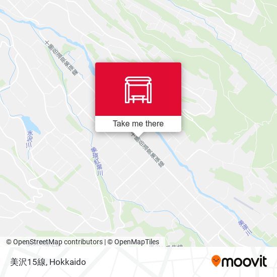 美沢15線 map
