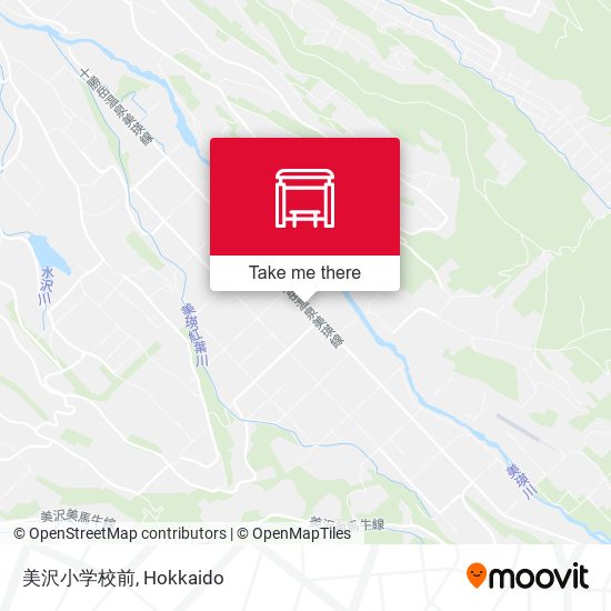 美沢小学校前 map