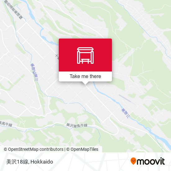 美沢18線 map