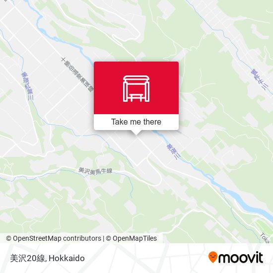 美沢20線 map