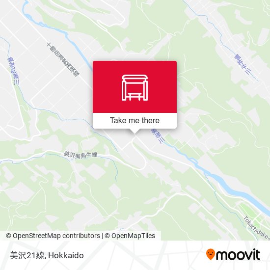 美沢21線 map