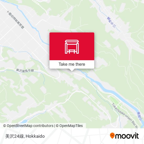 美沢24線 map