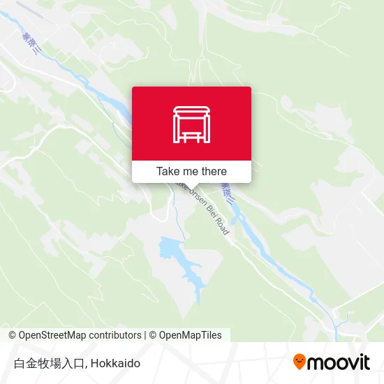 白金牧場入口 map