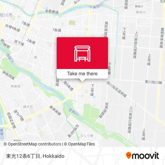 東光12条6丁目 map